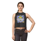 La Dolce Vita Lemon Beach Club Crop Top | Mediterranean Summer Graphic
