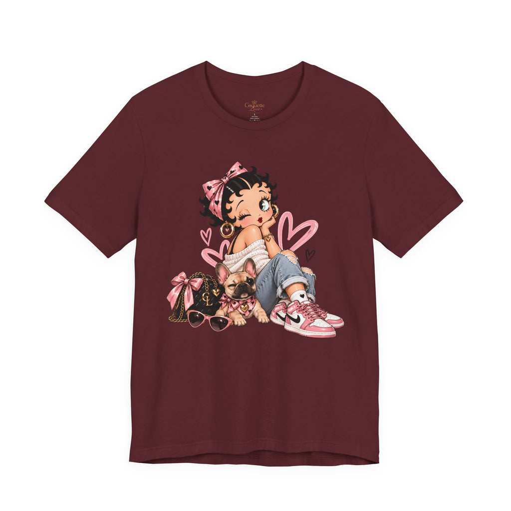 Betty Boop Pink Sneakers Graphic Tee