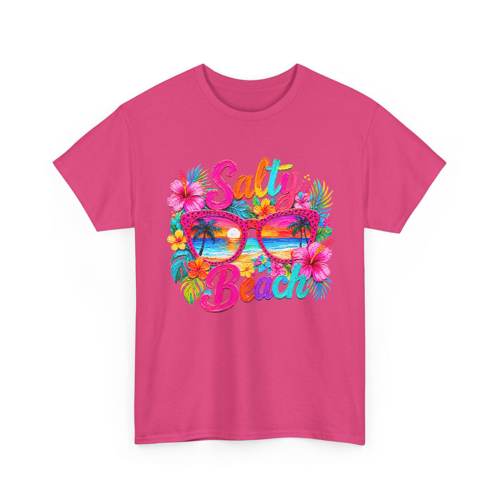 Salty Beach sunglasses floral design T-Shirt | tropical summer vibes