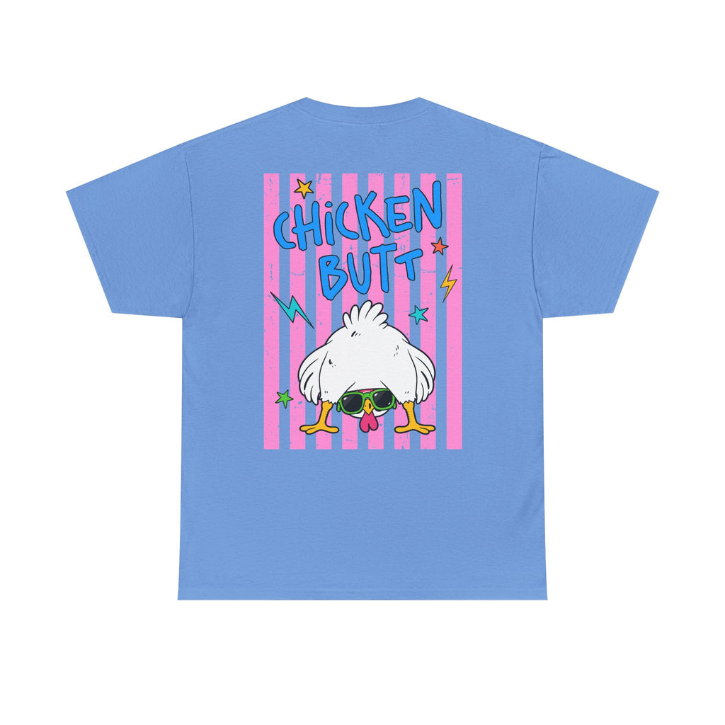Guess What Chicken Butt Tee | Funny Chicken Graphic Shirt