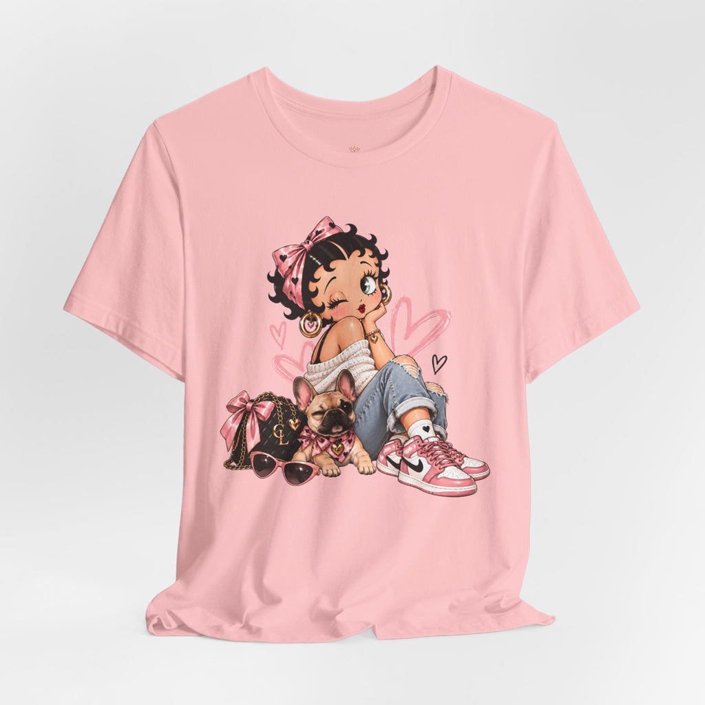 Betty Boop Pink Sneakers Graphic Tee