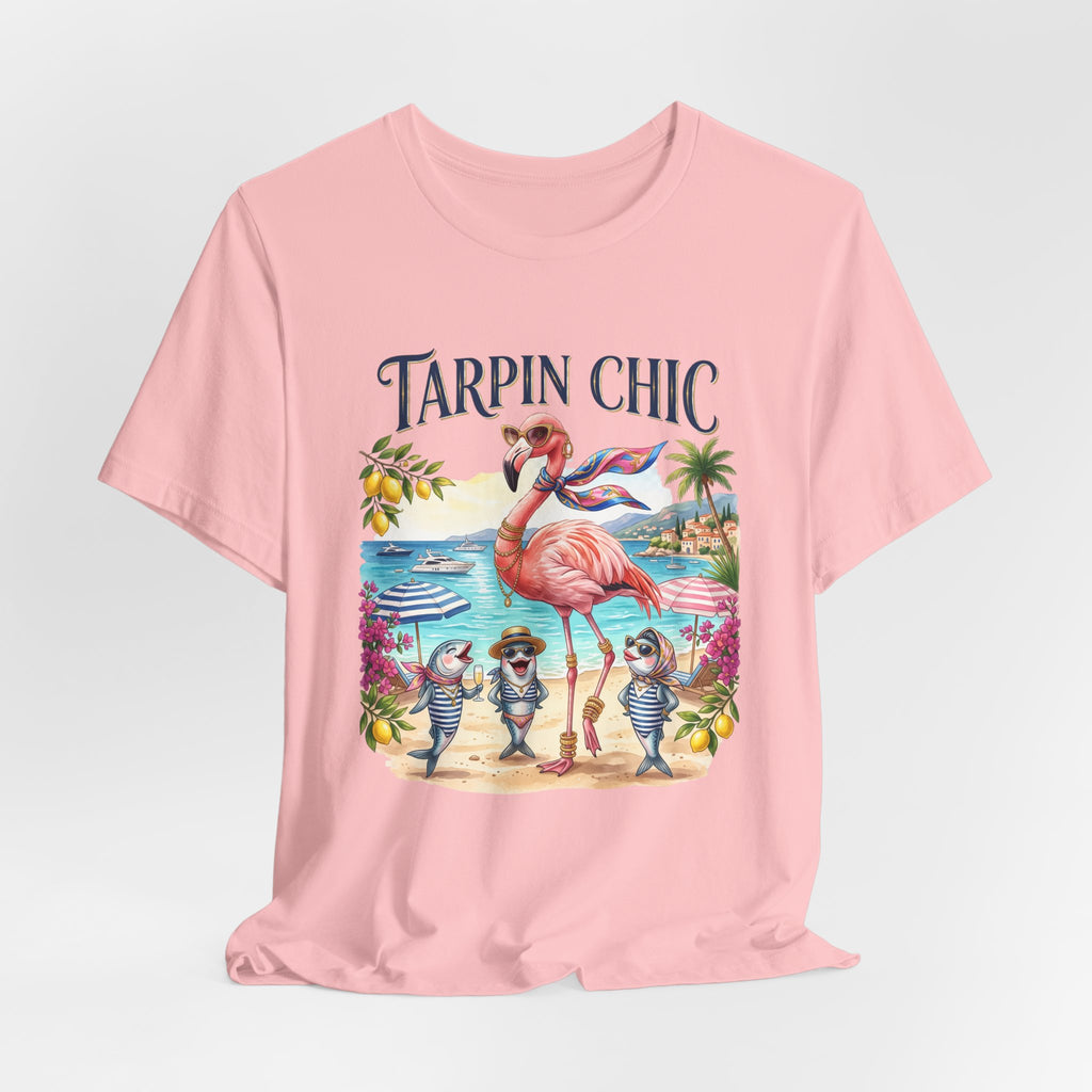 T-shirt Tarpin Chic Flamant Rose