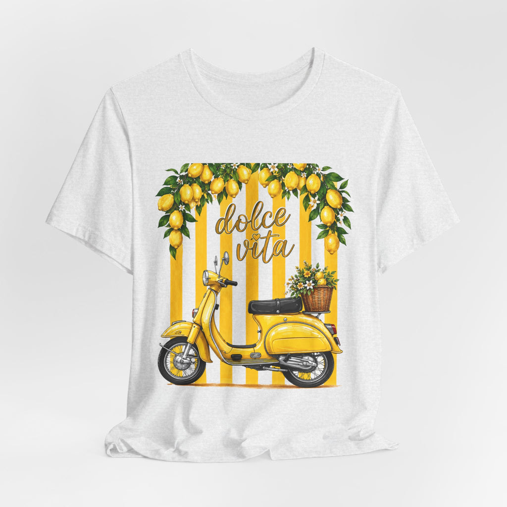Dolce Vita Lemon Scooter Tee — Vintage Italian Vespa Graphic T-Shirt