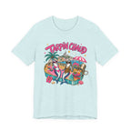 T-shirt – Tee-shirt graphique « Tarpin Chaud » ambiance tropicale plage
