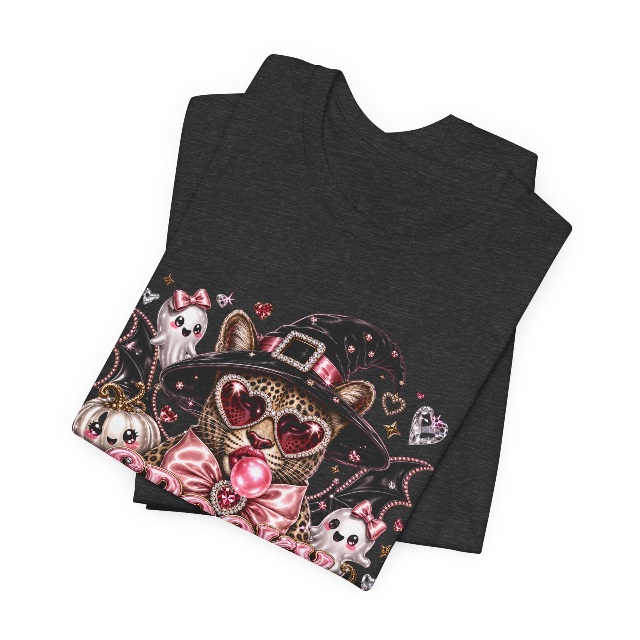 Spooky But Make It Feral Tee — Cute Witch Cat Halloween T-Shirt