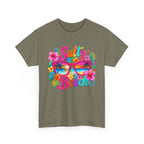 Salty Beach sunglasses floral design T-Shirt | tropical summer vibes