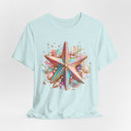 Colorful Starfish Tee | Beach Seashell Ocean Graphic Shirt