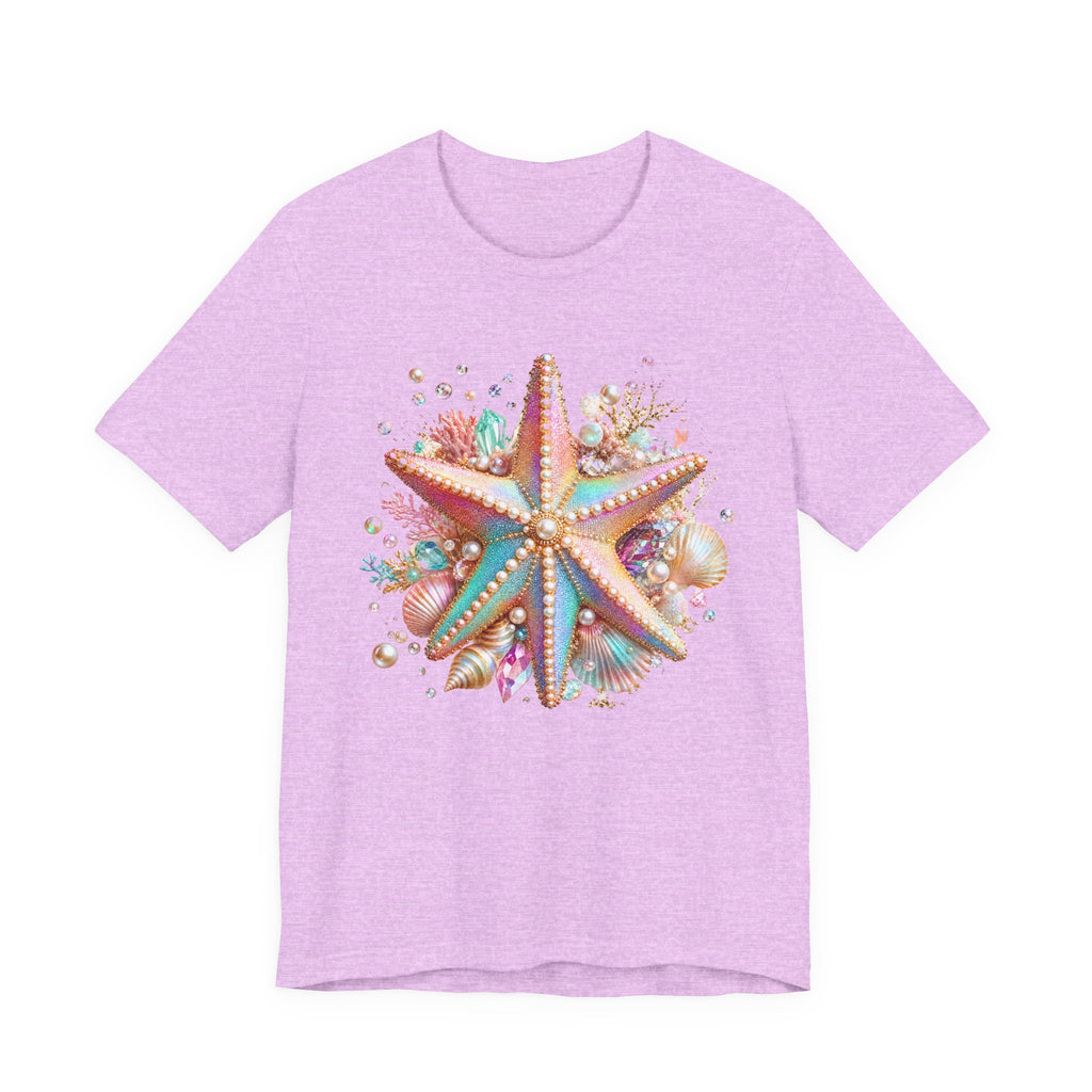 Colorful Starfish Tee | Beach Seashell Ocean Graphic Shirt