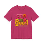 God Is Good all the time T-Shirt | Floral Retro Typography