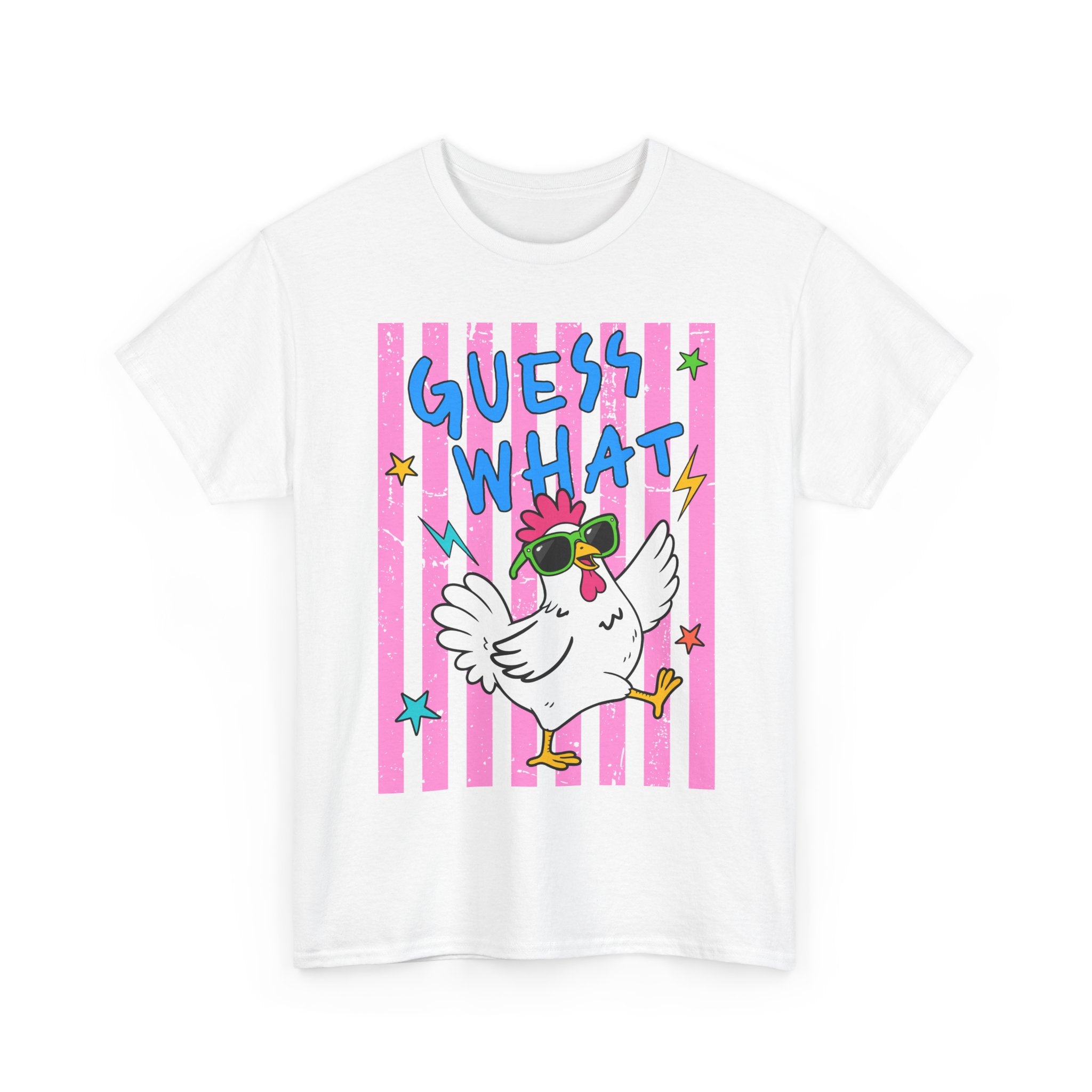 T-shirt « Devine quoi, poulet » | T-shirt amusant avec dessin de poulet