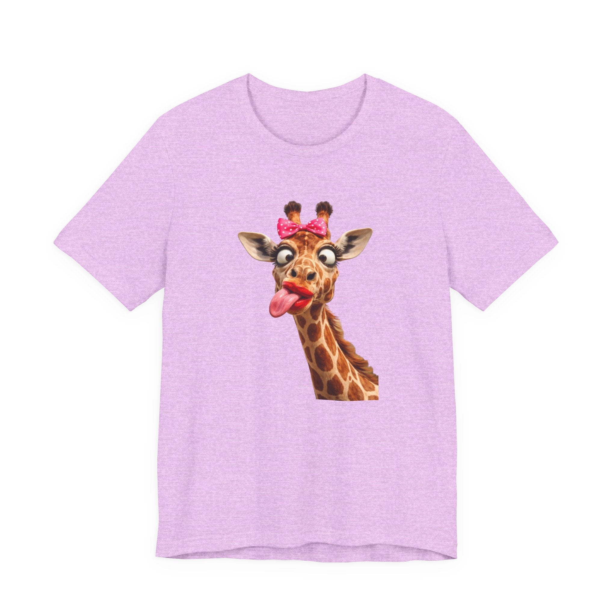 Funny Giraffe Tongue Tee — Cute Animal Graphic T-Shirt
