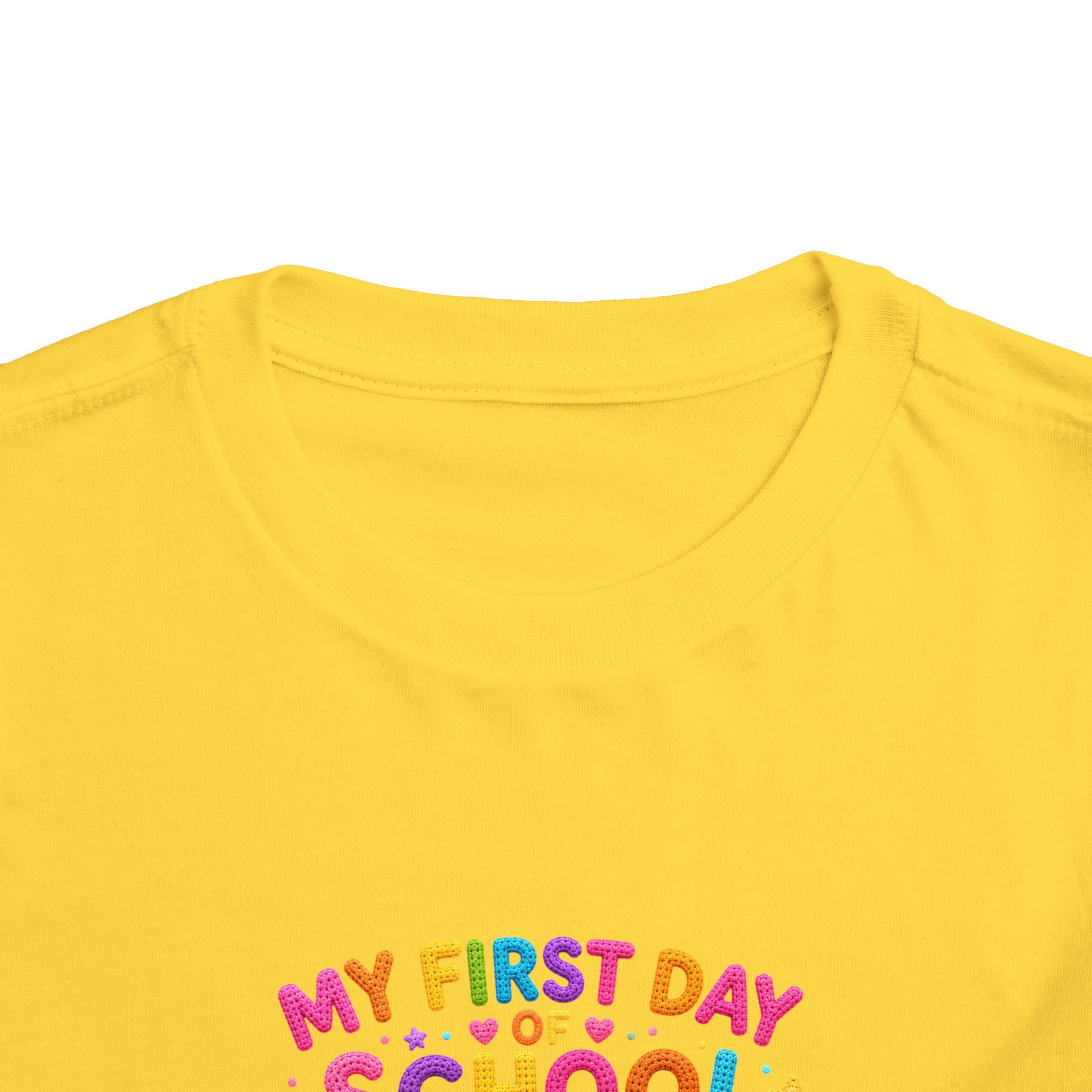 T-shirt enfant « Mon premier jour d'école » avec crocodile | T-shirt de rentrée des classes pour enfants