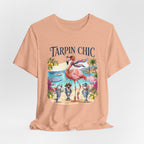 T-shirt Tarpin Chic Flamant Rose