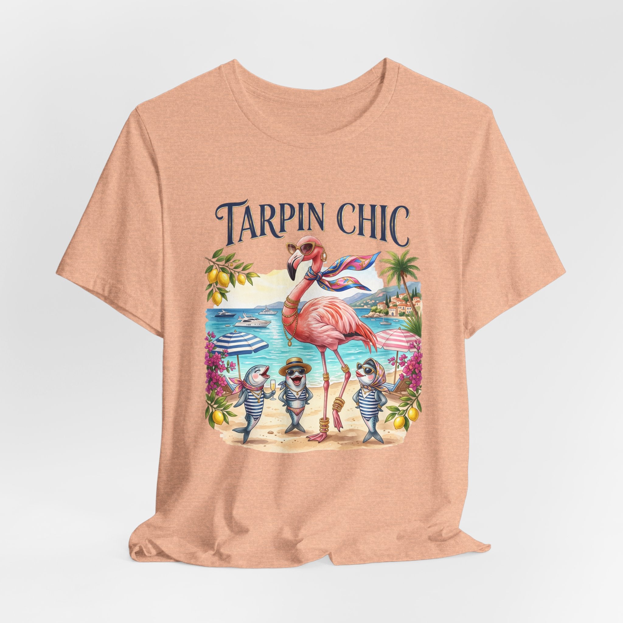 T-shirt Tarpin Chic Flamant Rose