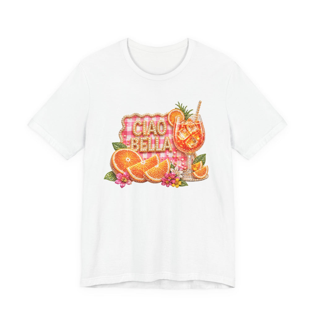 Ciao Bella Aperol Spritz Tee | Orange Cocktail Graphic Shirt