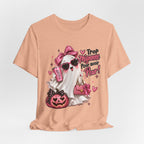 Cute Pink Ghost Halloween T-Shirt | Coquette Luxe