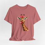 Funny Giraffe Tongue Tee — Cute Animal Graphic T-Shirt