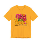 God Is Good all the time T-Shirt | Floral Retro Typography
