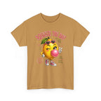 Squeeze The Day Lemon Graphic Tee | Retro Cartoon Fruit Shirt