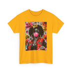 Afro Bubblegum Queen Tee | Street Art Graffiti Portrait, Crowned Woman