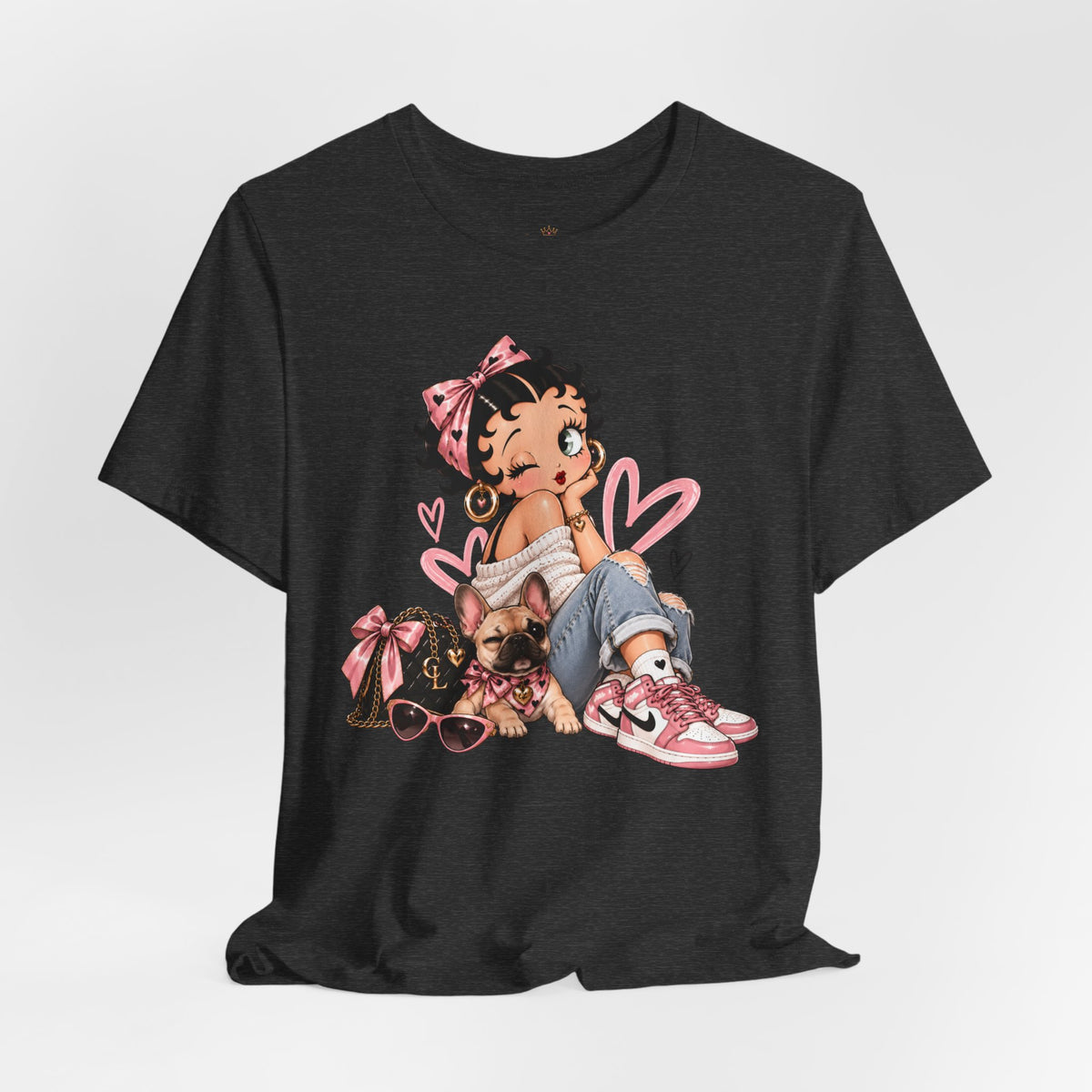 Betty Boop Pink Sneakers Graphic Tee