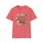 Hello Summer Vibes Watermelon Floral Leopard Print T-Shirt