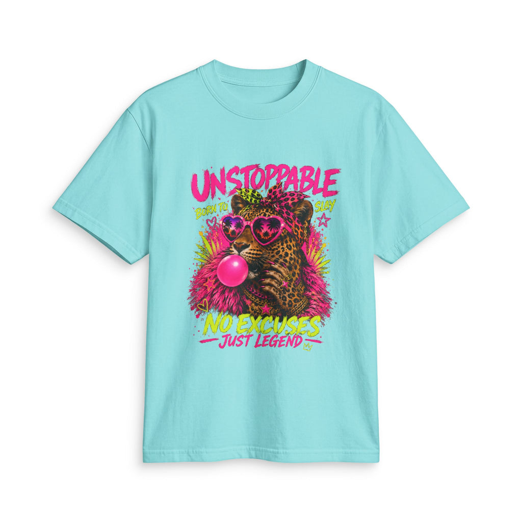 Unstoppable Leopard Bubblegum T-Shirt | No Excuses Just Legend