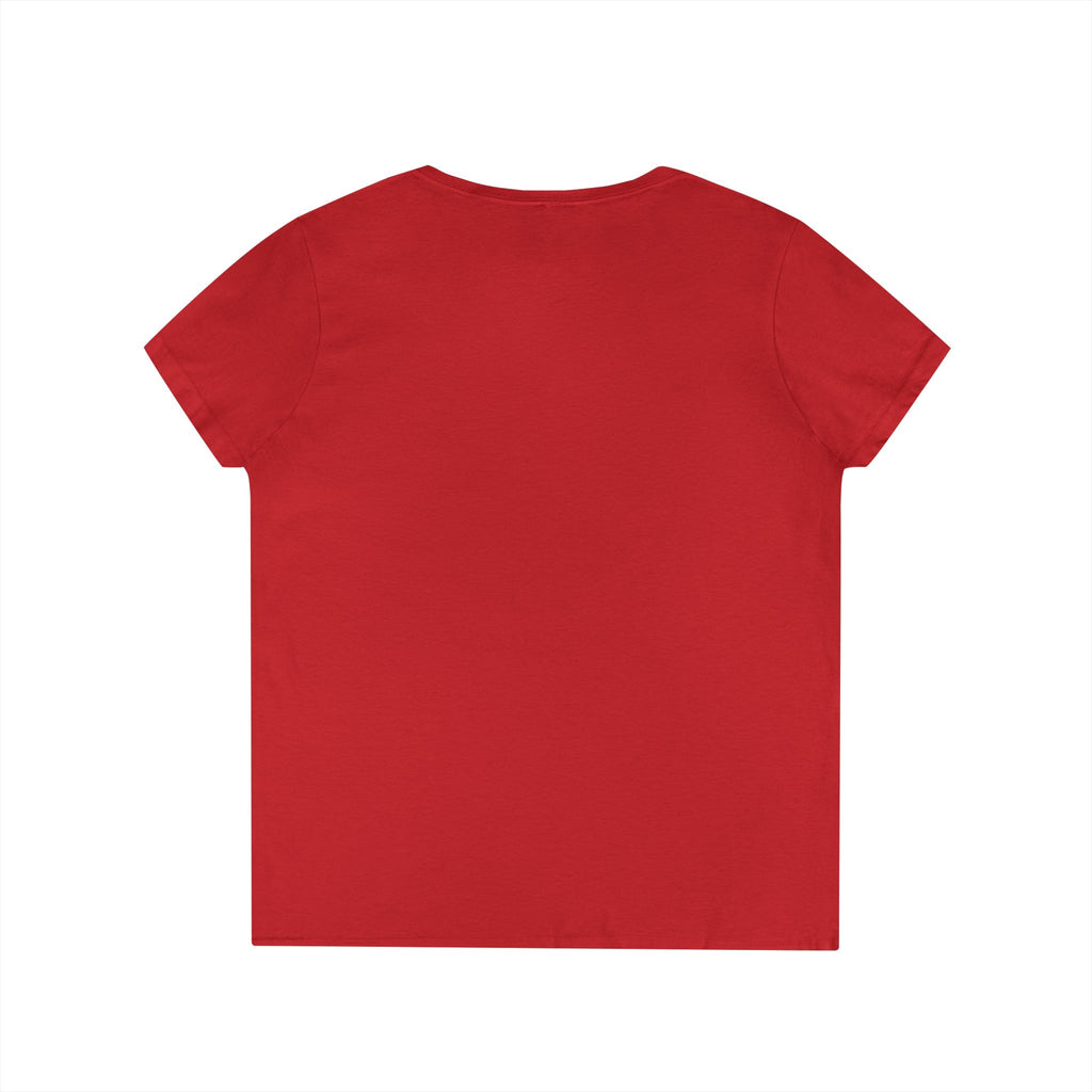T-shirt Cœur léopard drapeau américain | Tee-shirt patriotique col en V