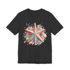 Colorful Starfish Tee | Beach Seashell Ocean Graphic Shirt