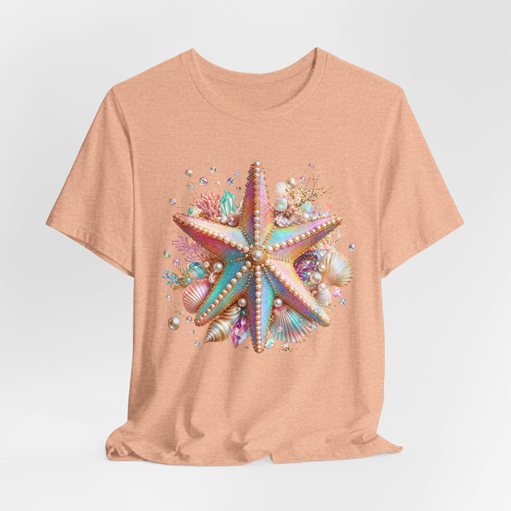 Colorful Starfish Tee | Beach Seashell Ocean Graphic Shirt
