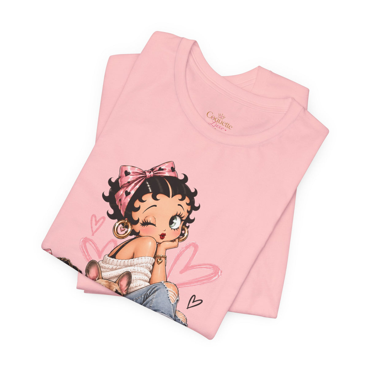 Betty Boop Pink Sneakers Graphic Tee