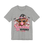 Halloween Cow T-Shirt — "Too Cute to Haunt" Cute Witch Cow Graphic Tee