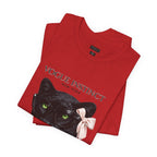 Vogue Instinct Black Cat with Pearls Tee | Fashion Cat T-Shirt