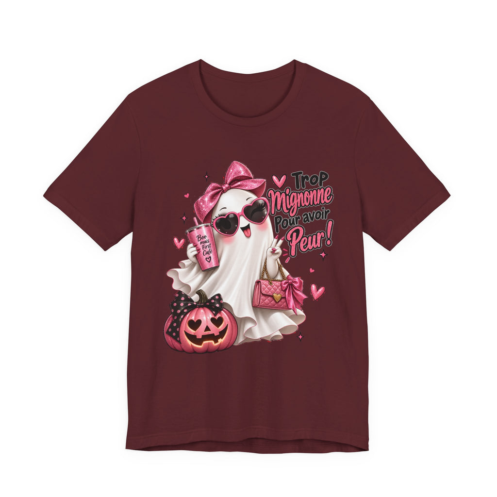 Cute Pink Ghost Halloween T-Shirt | Coquette Luxe