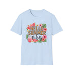 Hello Summer Vibes Watermelon Floral Leopard Print T-Shirt