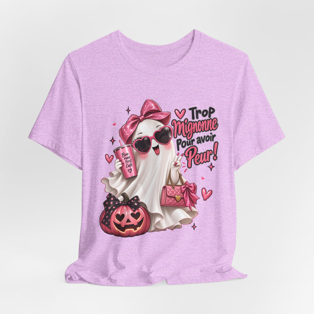 Cute Pink Ghost Halloween T-Shirt | Coquette Luxe