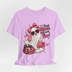 Cute Pink Ghost Halloween T-Shirt | Coquette Luxe