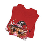 Halloween Cow T-Shirt — "Too Cute to Haunt" Cute Witch Cow Graphic Tee