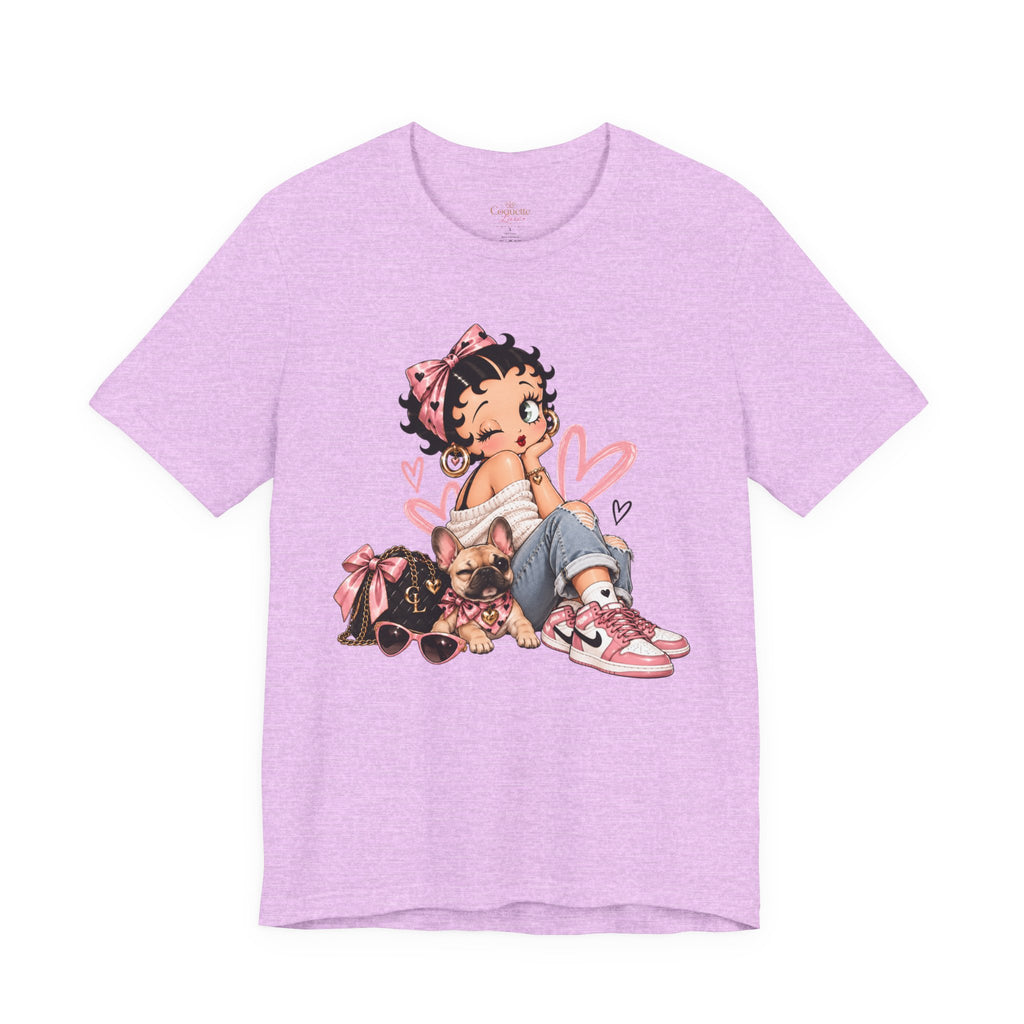 Betty Boop Pink Sneakers Graphic Tee