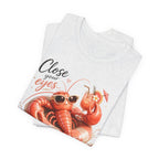Relaxing Lobster Tee — "Close Your Eyes, Listen & Relax" Graphic T-Shirt