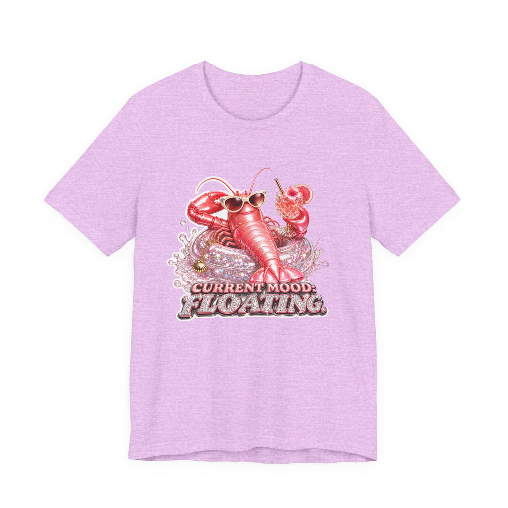 Floating Lobster Graphic Tee — "Current Mood: Floating" Summer Shirt