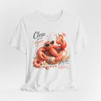 Relaxing Lobster Tee — "Close Your Eyes, Listen & Relax" Graphic T-Shirt