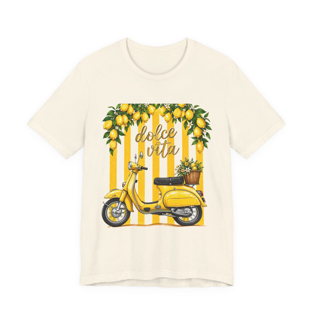 Dolce Vita Lemon Scooter Tee — Vintage Italian Vespa Graphic T-Shirt