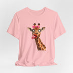 Funny Giraffe Tongue Tee — Cute Animal Graphic T-Shirt