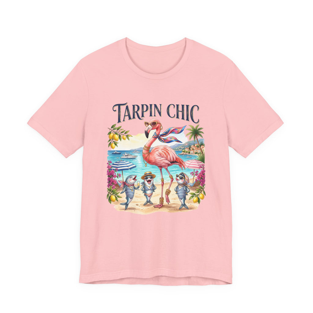 T-shirt Tarpin Chic Flamant Rose