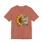 It Takes a Lot of Love to Be a Teacher Sunflower Tee | Teacher Appreciation