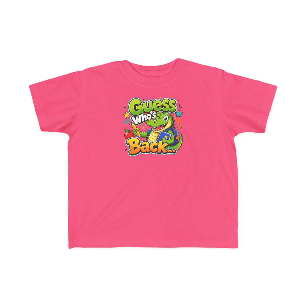 Guess Who's Back Dinosaur Toddler Tee | Colorful Kids Shirt