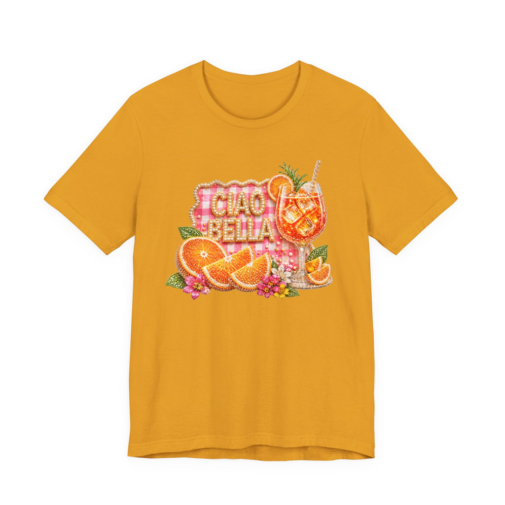 Ciao Bella Aperol Spritz Tee | Orange Cocktail Graphic Shirt