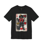 Queen of Hearts Playing Card Tee | Retro Street Art Queen, Love Hearts Design