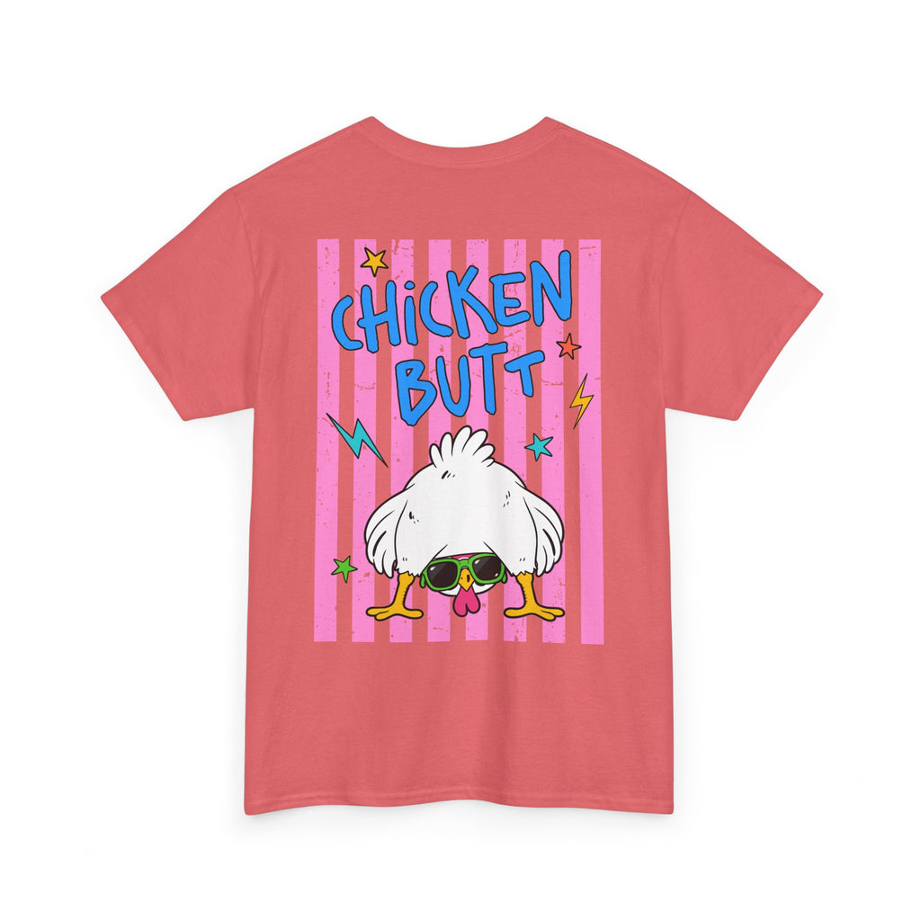 Guess What Chicken Butt Tee | Funny Chicken Graphic Shirt